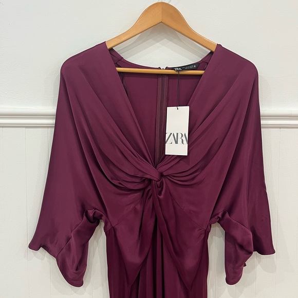 Deep Purple Zara Dress Size S (Never worn!) - Picture 1 of 4